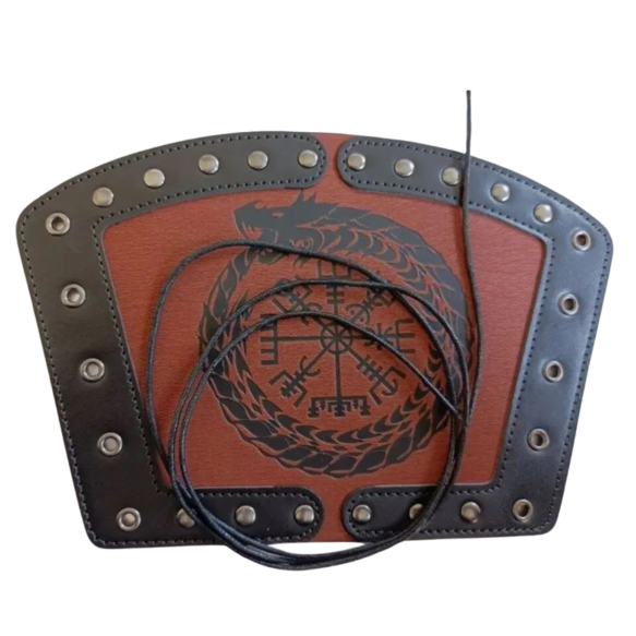 Pr Viking Dragon Compass Design Wristbands PU Leather Wristbands Accessories