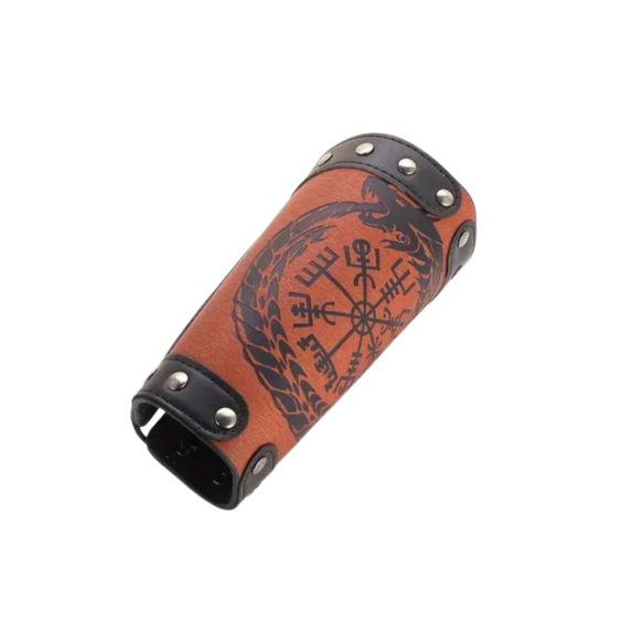 Pr Viking Dragon Compass Design Wristbands PU Leather Wristbands Accessories