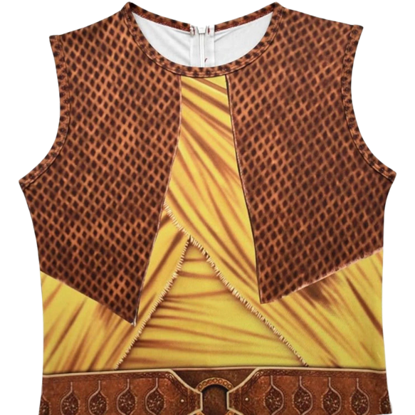 Cosplay Costume Outfit Pretend Play Dress Up Clothes with Cloak 8-12 yrs