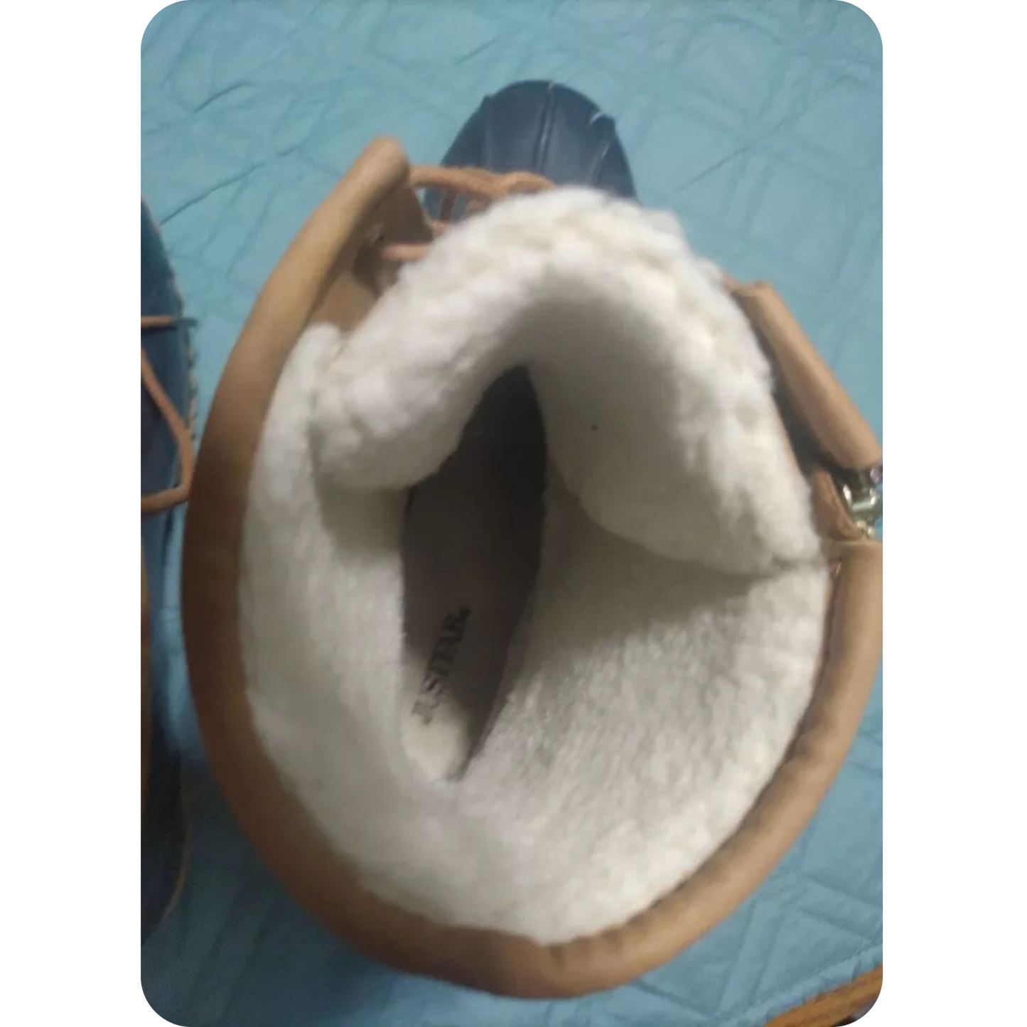 JustFab Women's Duck Boots Size 10 Tan Boots Just Fab Zipper & Lace up