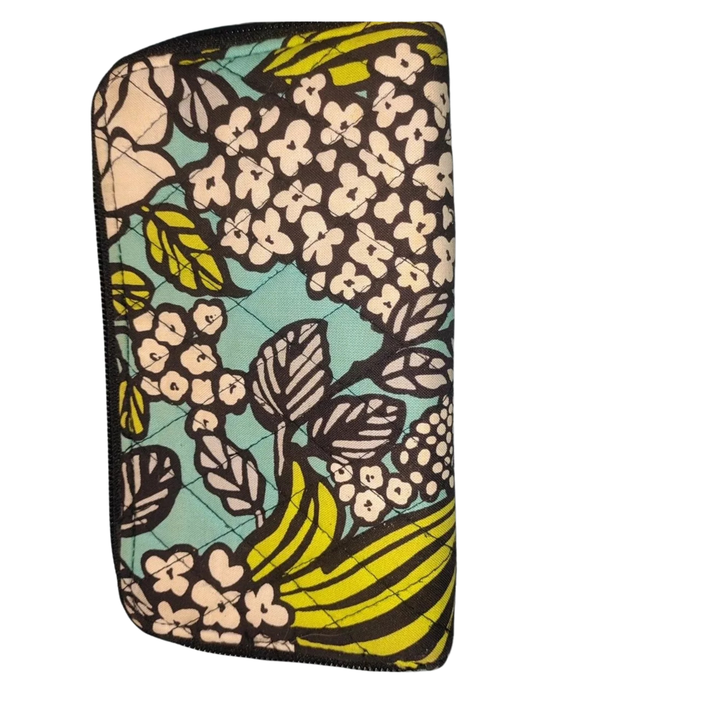 Vera Bradley Full Zip Around Wallet RETIRED PATTERN ISLAND BLOOM 8"x5"
