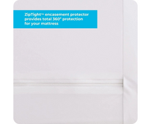 Load image into Gallery viewer, Zippered Mattress Cover Water &amp; Bed Bug Proof Noiseless &amp; Absorbent King White
