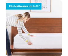 Load image into Gallery viewer, Zippered Mattress Cover Water &amp; Bed Bug Proof Noiseless &amp; Absorbent King White

