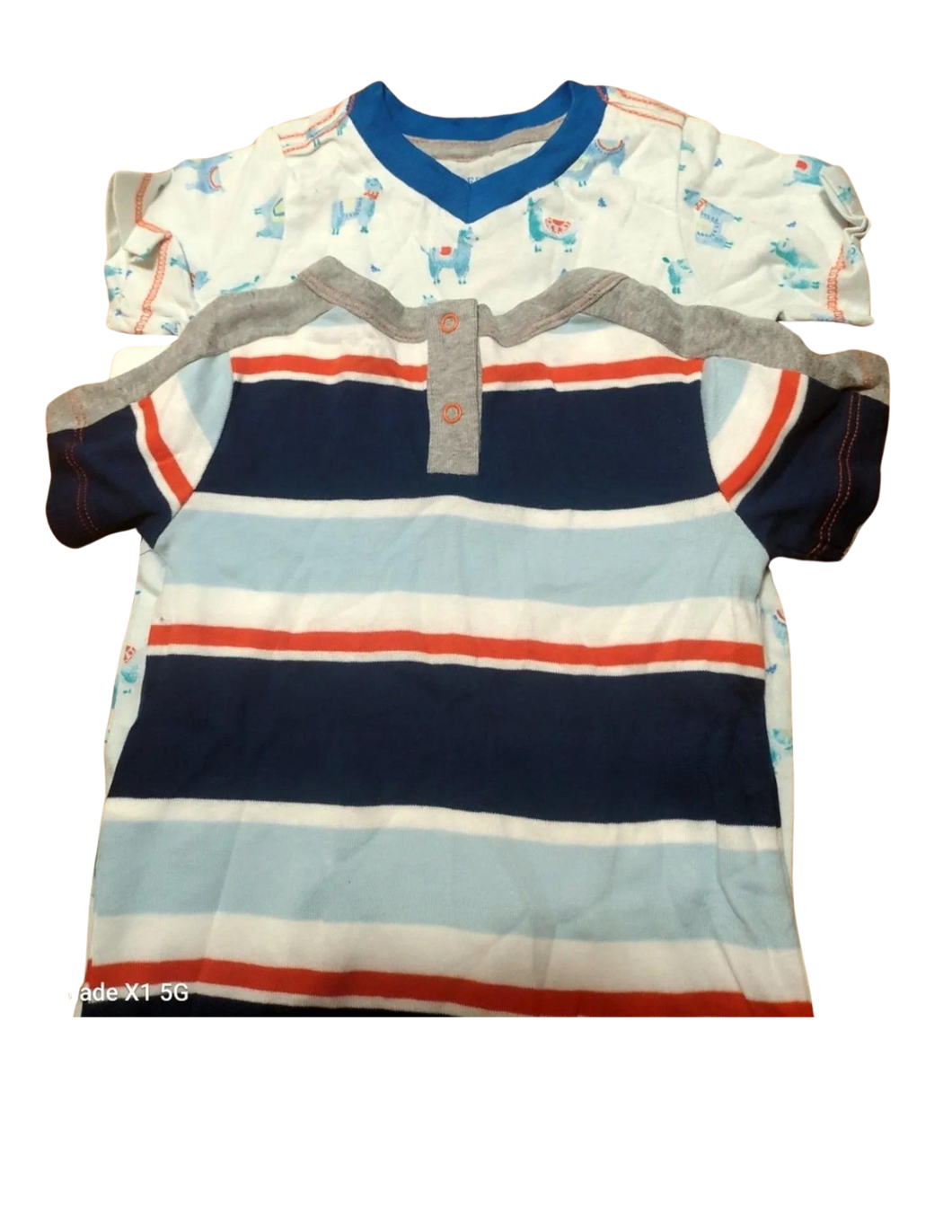 Burt's Bees Baby® Baby Boys 2pk Romper Set 3 Month Llamas & Stripes