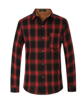 Load image into Gallery viewer, Flannel Shirts Long Sleeve Button Down Shirt Lightweight Plaid Brushed Casual 3X
