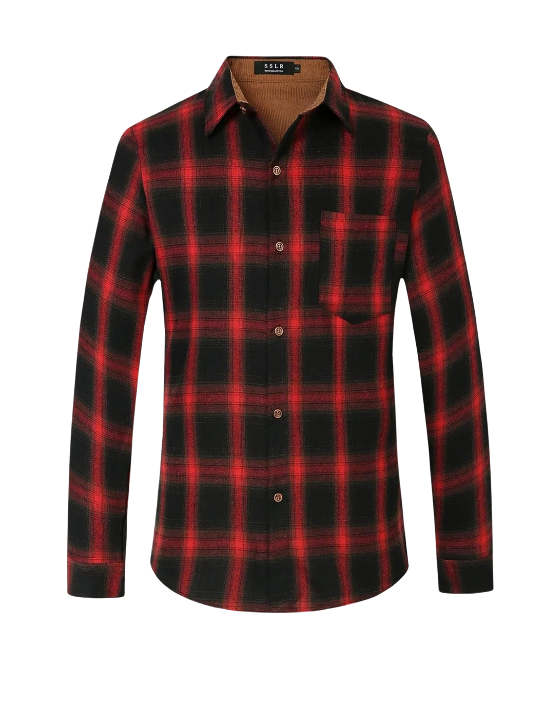 Flannel Shirts Long Sleeve Button Down Shirt Lightweight Plaid Brushed Casual 3X