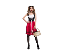 Load image into Gallery viewer, Women&#39;s Cosplay Red Riding Hood Dress With Cape Cloak, Costume Size Small 4
