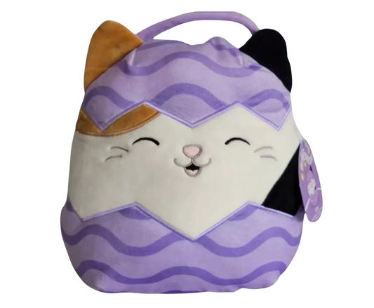 Squishmallows 2024 Easter Basket 12" Cam The Cat "Egg" Animal Plush Doll Toy NWT