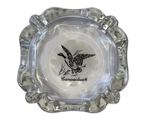 Load image into Gallery viewer, Vintage Federal Glass Sportsman Canvas Back Duck Glass Ashtray Tobacciana

