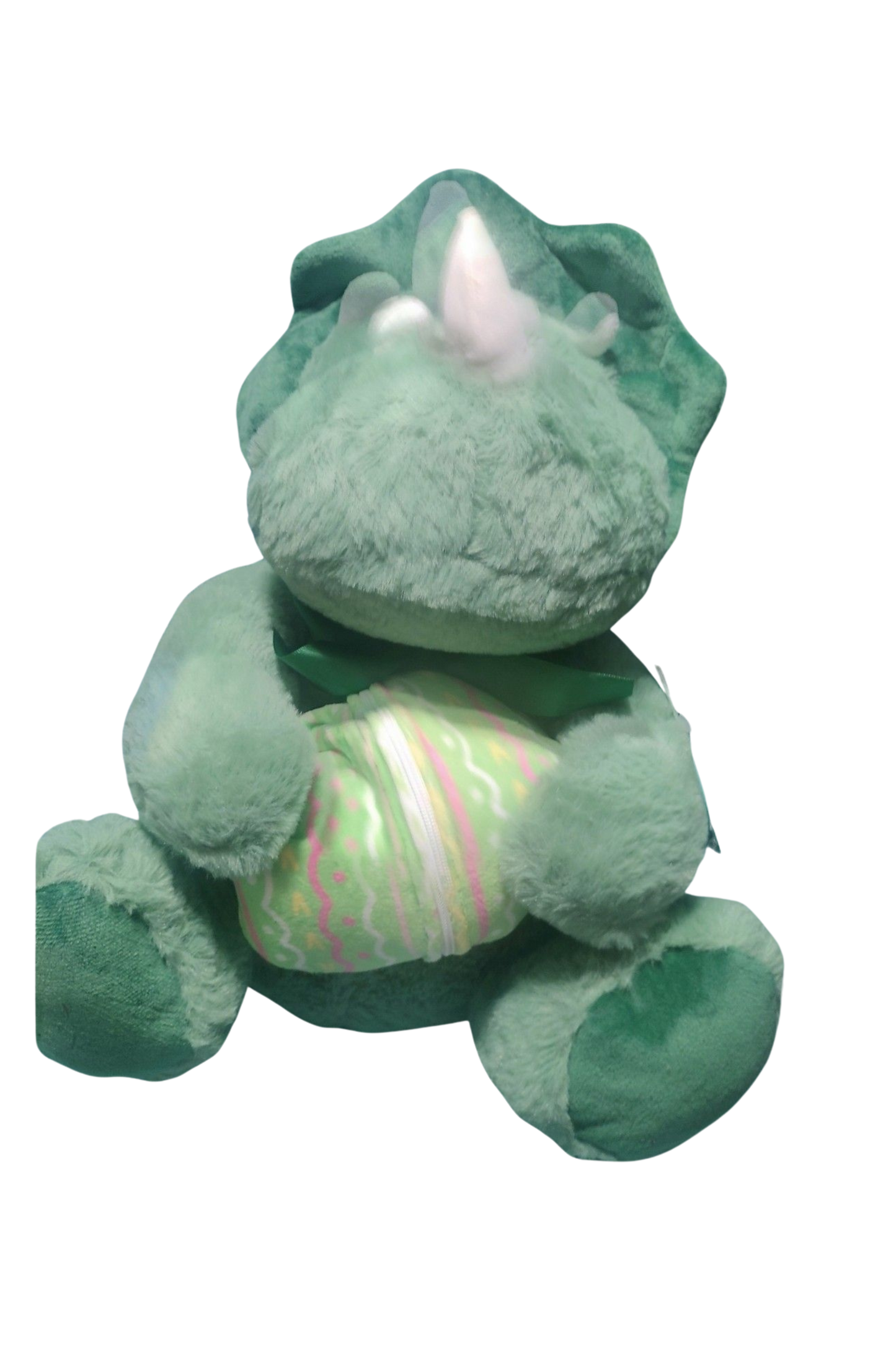 HugMe Triceratops Dinosaur with Egg Plush Stuffed Animal Hug Me Toy 14"