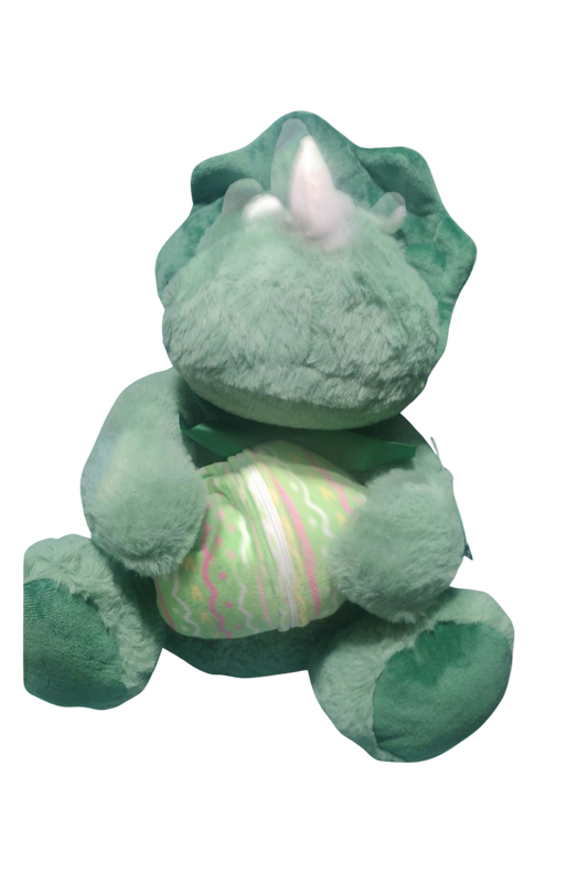 HugMe Triceratops Dinosaur with Egg Plush Stuffed Animal Hug Me Toy 14"
