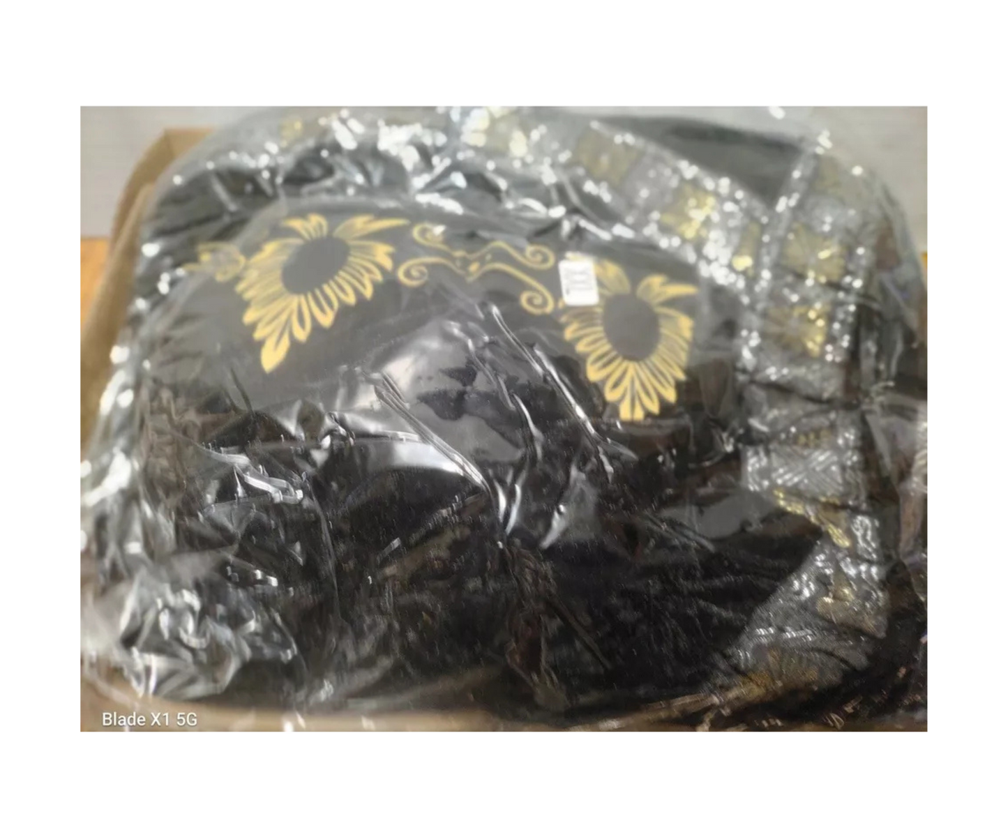 4 Pcs Medieval Princess Dress with Waistband Renaissance Black XXL