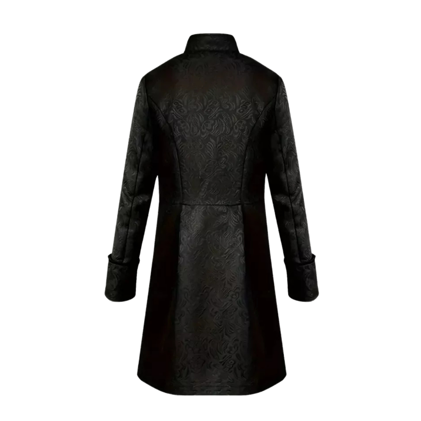 Vintage Style Single Breasted Stand Collar Overcoat Dinner Jacket Black 44 US 11