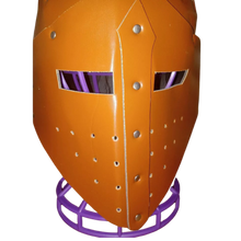 Load image into Gallery viewer, Medieval Brown Vegan Leather Helmet Viking Pirate Warrior Hat Soldier Cosplay

