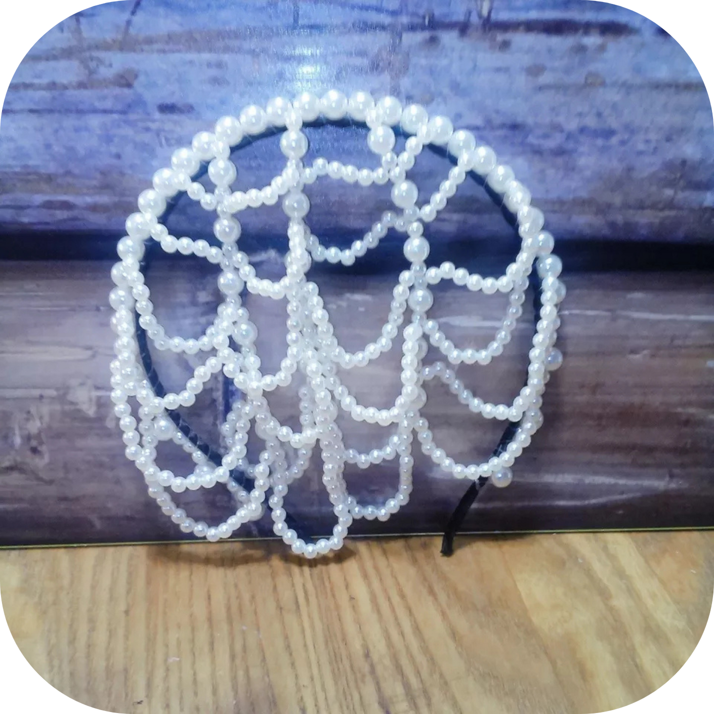 Faux Pearls Head Jewelry Festival Costume Hair Headband Chain For Women