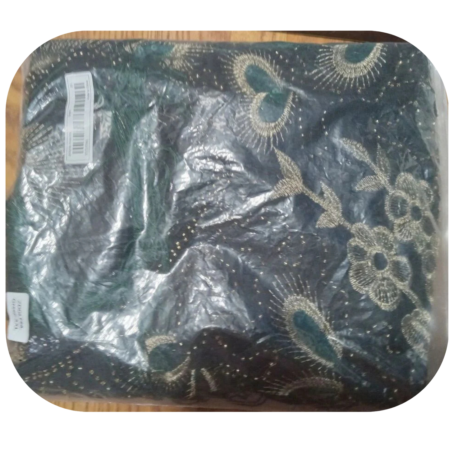 Peacock & Floral Pattern Tassel Tank Dress Vintage Sleeveless V-neck Flapper Dress Sz 14