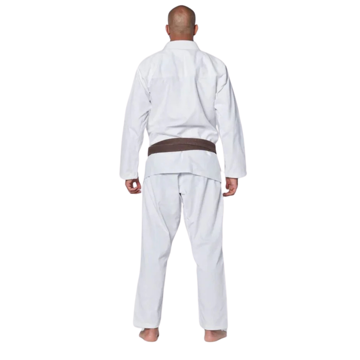 Men's Essential White Brazilian Jiu Jitsu BJJ Gi White with White Belt Size A1