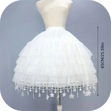 Load image into Gallery viewer, Sequin Tulle Skirt - Perfect for Weddings, Cosplay, and Dress Up White OSFM
