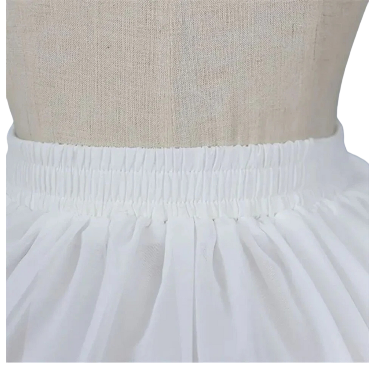 Sequin Tulle Skirt - Perfect for Weddings, Cosplay, and Dress Up White OSFM