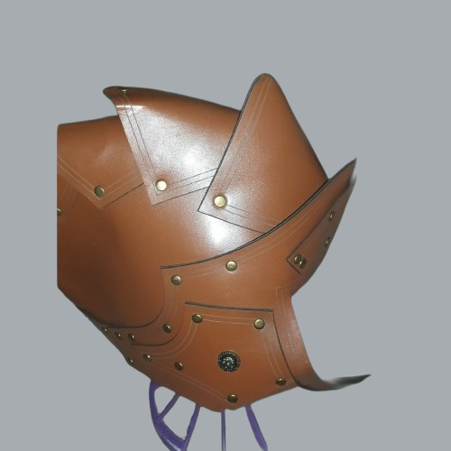 Vegan Leather Praetorian Guard Helmet Viking Roman Medieval Warrior Armor Cosplay