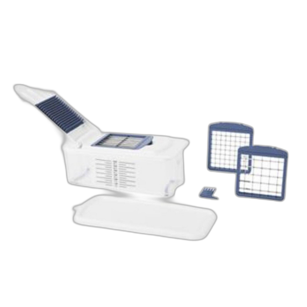 Simply Essential™ Veggie Chopper - White/Navy