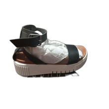 Load image into Gallery viewer, MIA Lunna Black Open Toe Casual Ankle Strap Sandals 6 M
