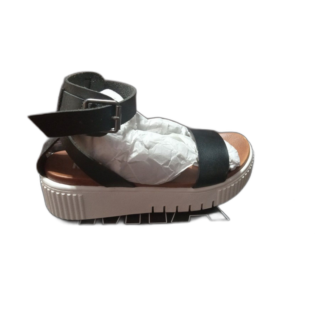 MIA Lunna Black Open Toe Casual Ankle Strap Sandals 6 M