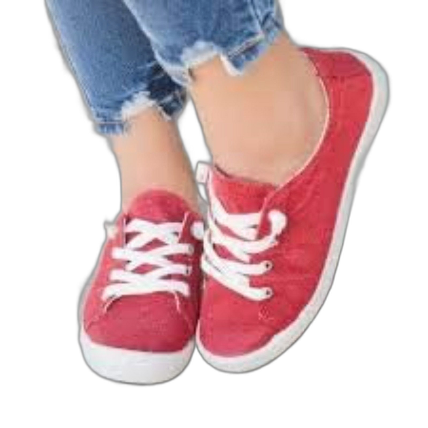 Comfort-01 Women's Classic Slip-On Comfort Fashion Sneaker Red 9