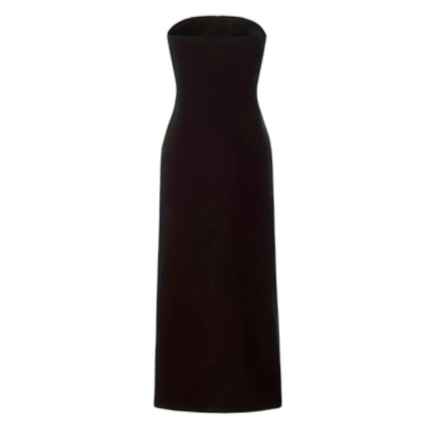 Dragon Pattern Black Sz14 Zip Front Tube Dress Sleeveless Strapless Split Dress