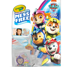Load image into Gallery viewer, Crayola Color Wonder Paw Patrol Aqua Pups Coloring 18 Pages 5 Mess Free Markers
