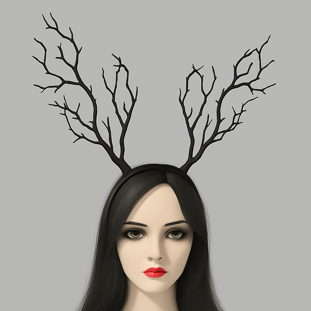 Gothic Black Tree Branch Antler Headband | Fantasy, Cosplay & Renfaire Accessory