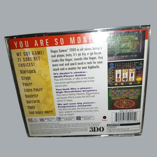 Vegas Games 2000 Sony PlayStation 1 1999 PS1 Complete CIB With Manual