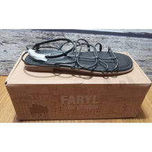 Load image into Gallery viewer, FARYL by Farylrobin Calli Black Strappy Sandals Size 9.5M Buckle Closure
