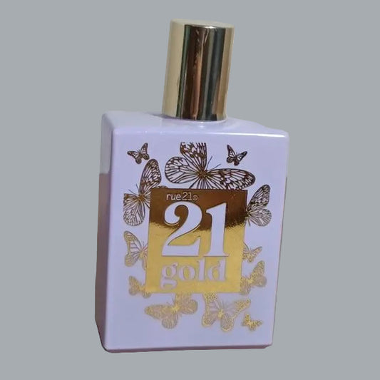 Rue21 21 Gold Eau de Parfum Perfume Spray 1.7oz/50ml Limited Edition: 80% Full