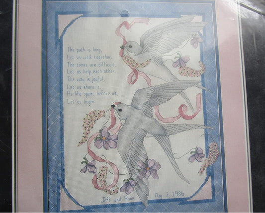 Wedding Announcement Counted Cross Stitch Kit