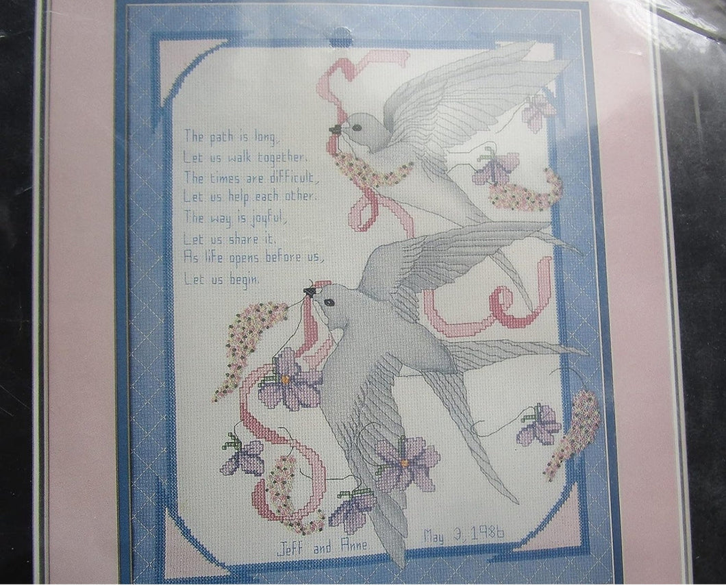Wedding Announcement Counted Cross Stitch Kit