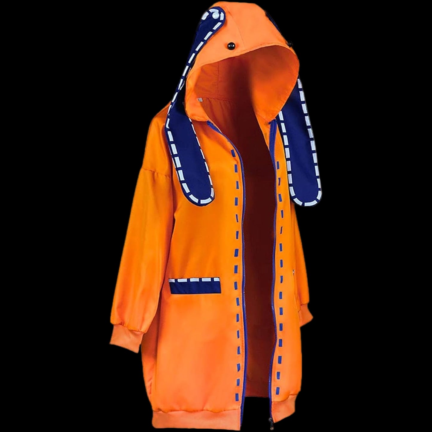 Han shan Runa Yomozuki Cosplay Costume Orange with with Ears Twin  XS