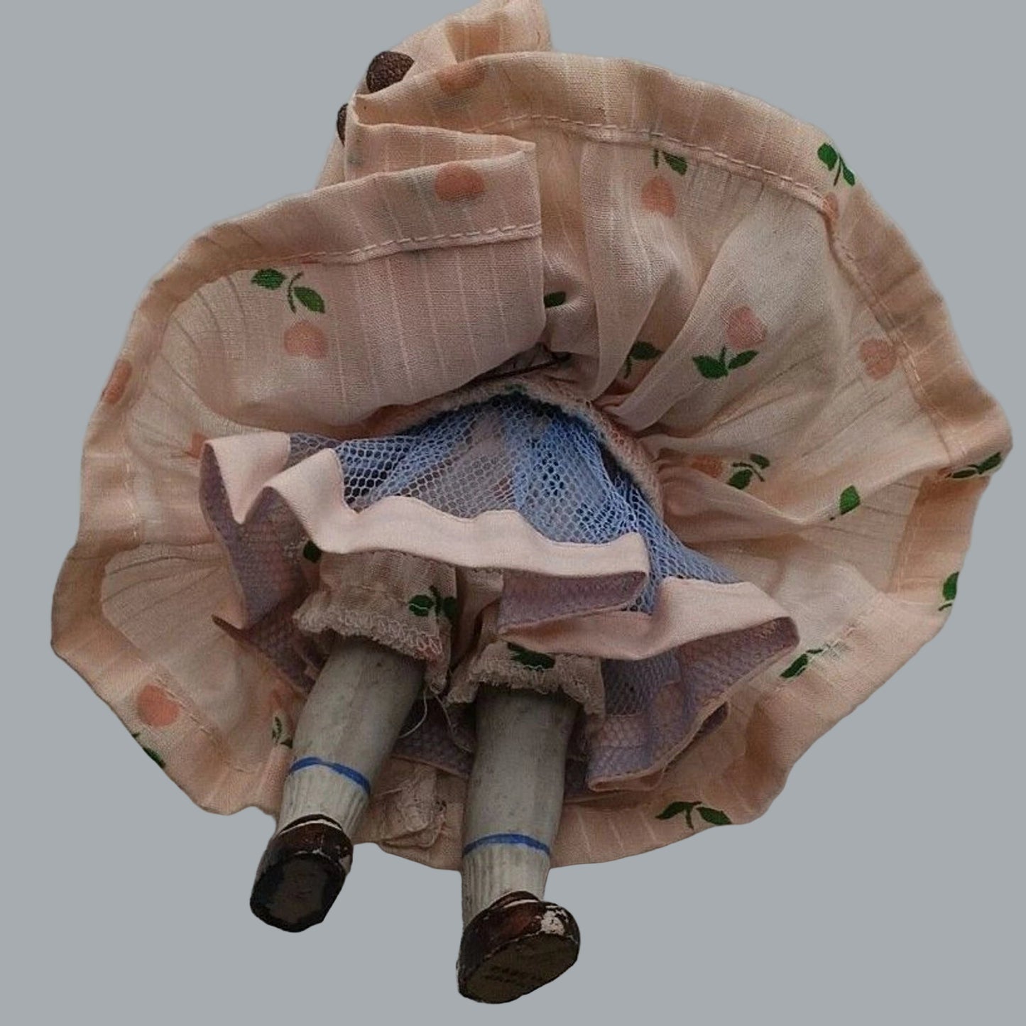 Vintage 8" All Bisque Doll Made in Japan Porcelain Baby Doll Collectible 1930s