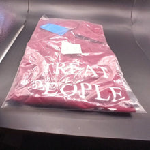 Load image into Gallery viewer, Treat People With Kindness LARGE Dark Red / Burgundy T-Shirt 2X lookface
