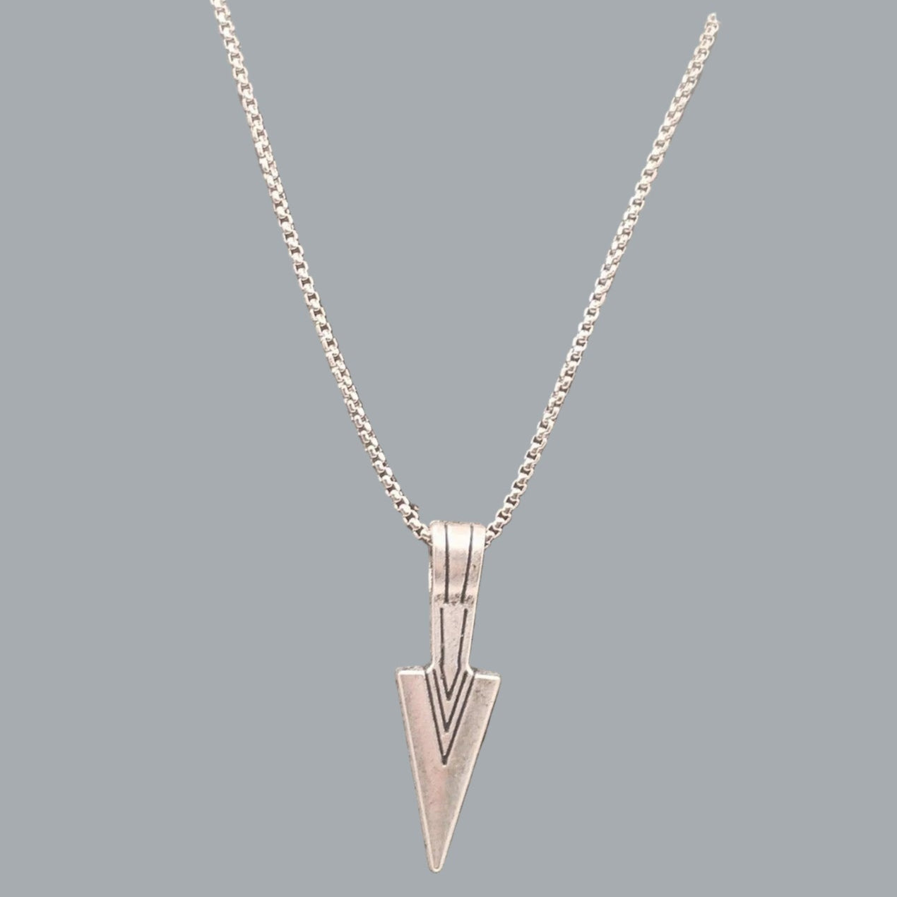 Viking Necklace Nordic Compass Celtic Pendant Nordic Amulet Silvertone 22" Chain