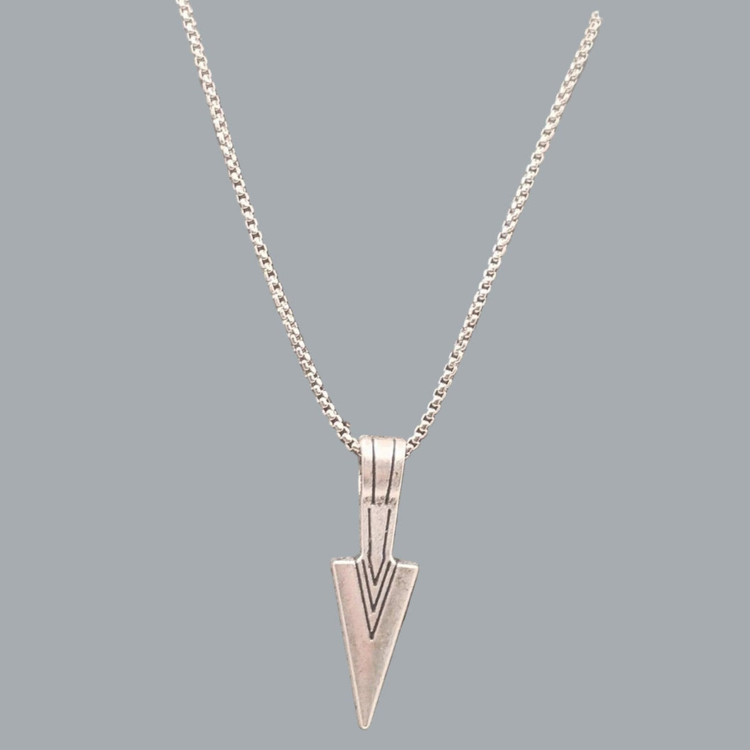Viking Necklace Nordic Compass Celtic Pendant Nordic Amulet Silvertone 22