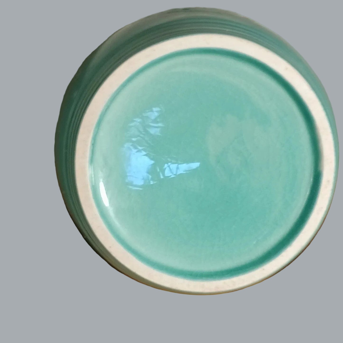 Vintage Celadon Dragon Phoenix Vase Crackle Glaze 5" Turquoise