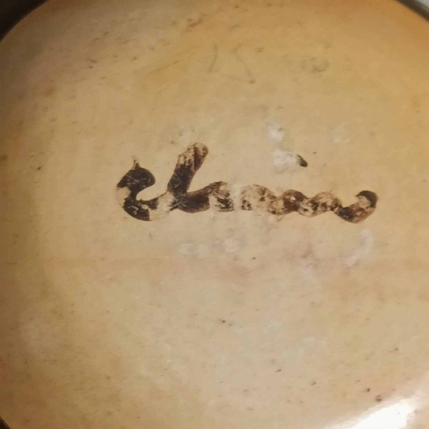 Signed E. Polleheco Southwest Pueblo Miniature Pottery Bowl 3"