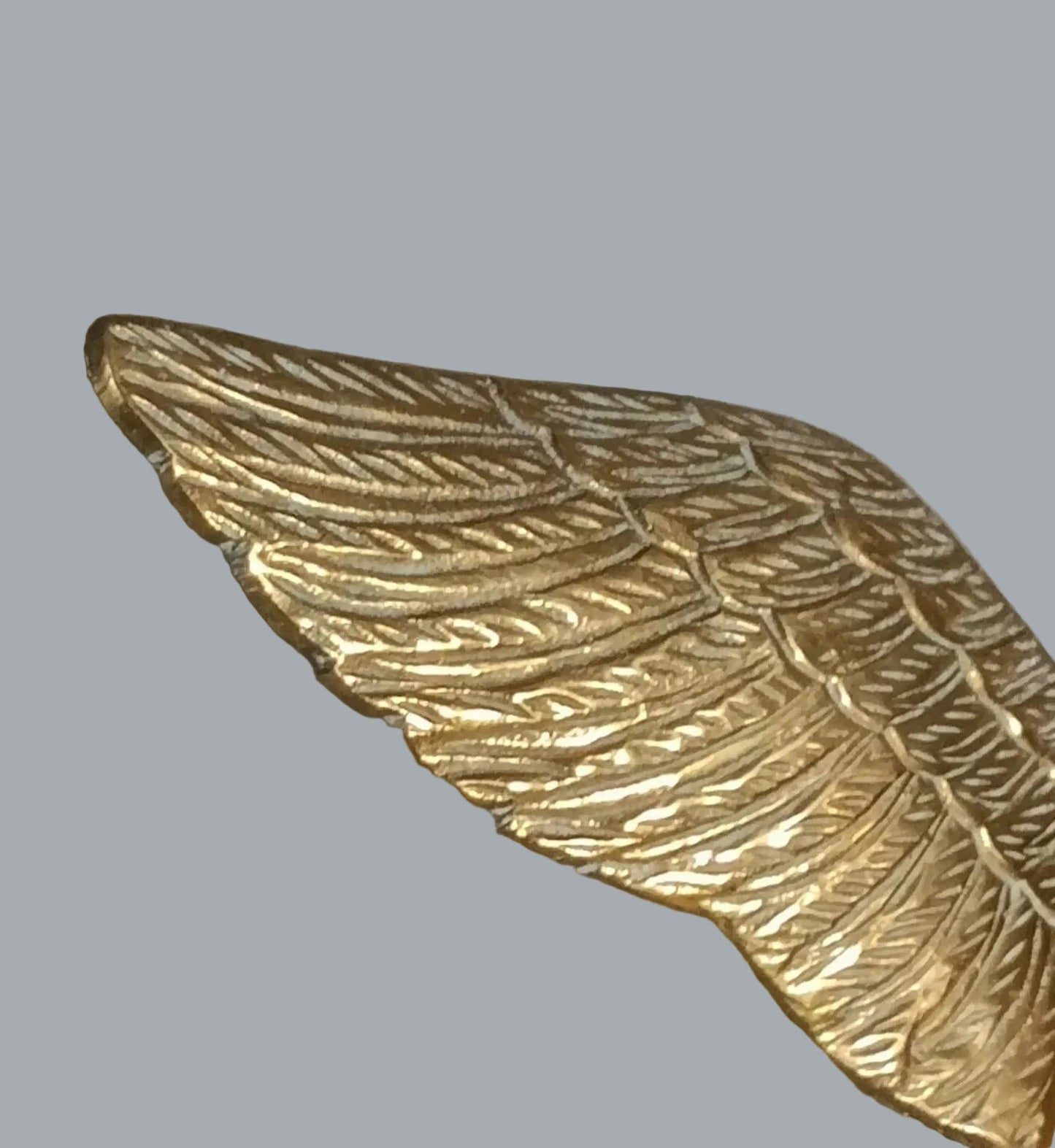 Vintage Brass Flying Goose Figurine 6.5" Made in India