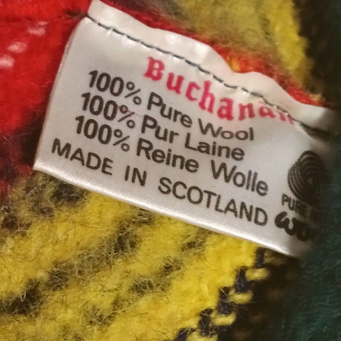 1967 Buchanan Clan Scottish Tam O’Shanter 100% Wool Made in Scotland