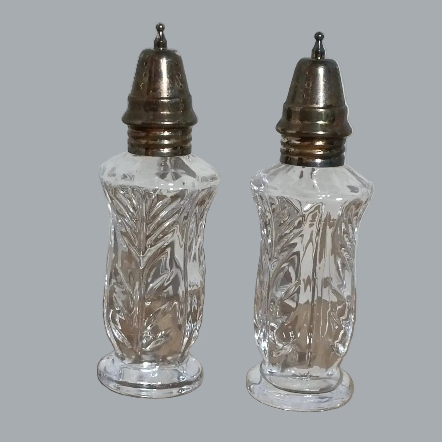 Fifth Avenue Crystal LTD 24% Lead Crystal Salt & Pepper Shakers 5.5"