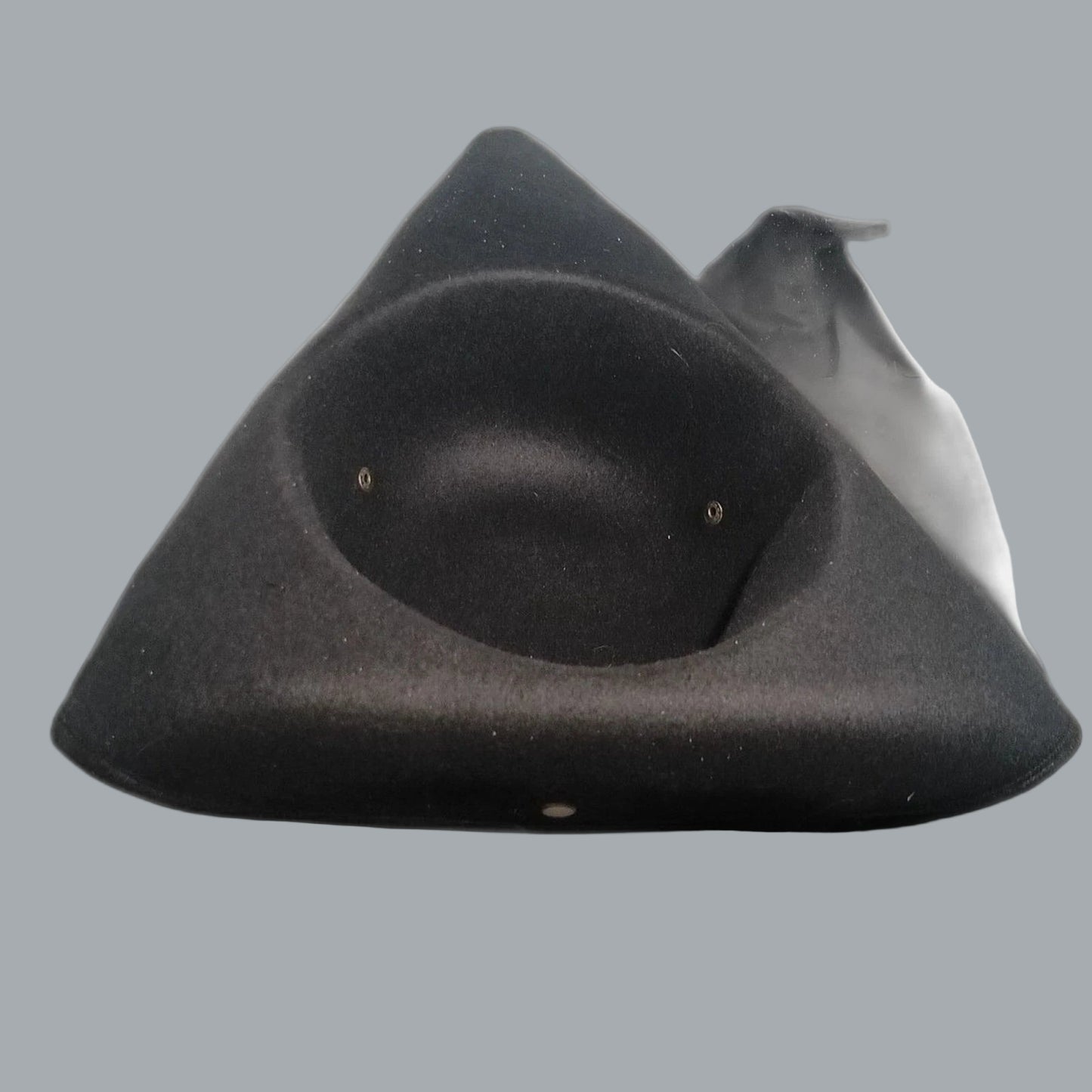 Pirate Hat Colonial Black Tricorn snaps hat