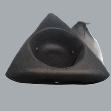 Load image into Gallery viewer, Pirate Hat Colonial Black Tricorn snaps hat

