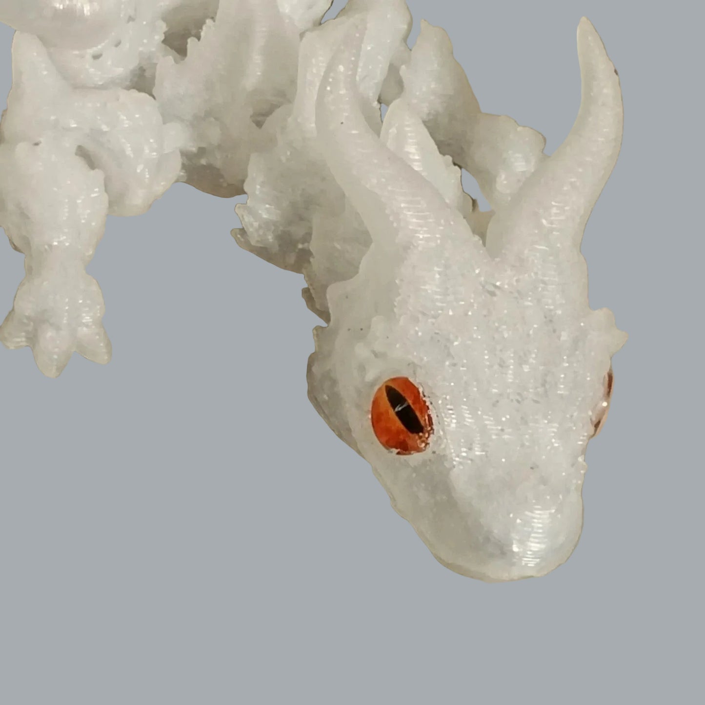 9" UV Glowing Dragon Statue Poseable Wings Fantasy Night Light Decor