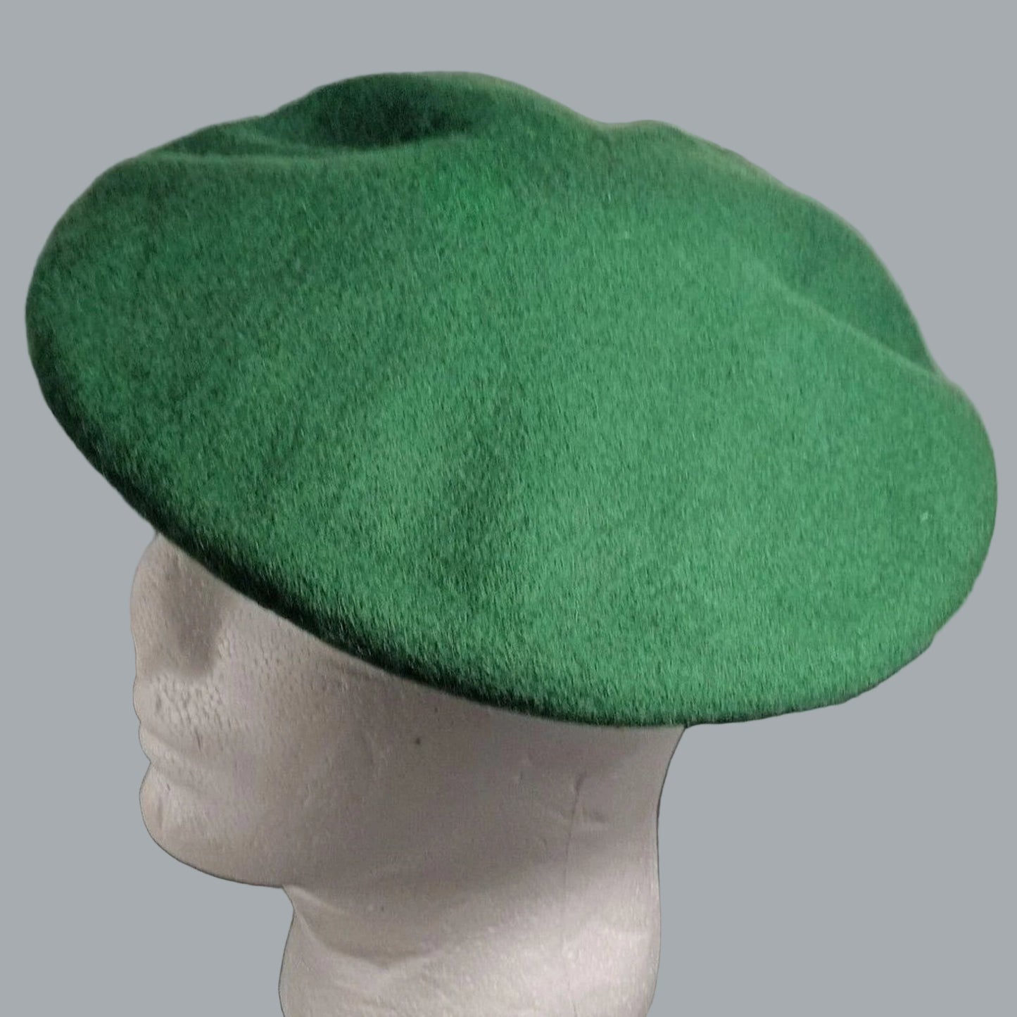 Military Style Beret: Classic Olive Green Cap